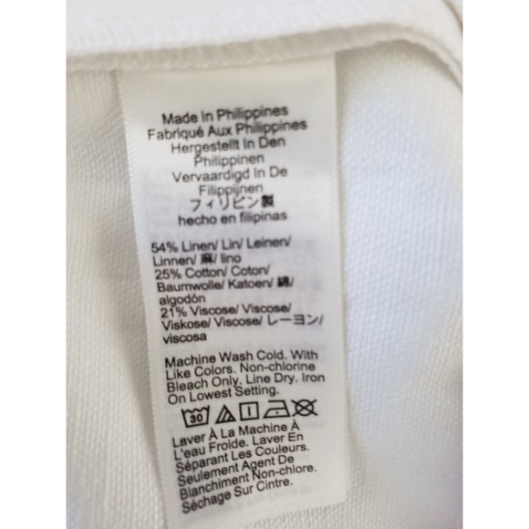 J Crew Womens 3" Suit Short in Textured Linen Blend White Slant Pockets Size 14 - Picture 6 of 6